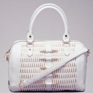 Bebe white/ gold bag BWT